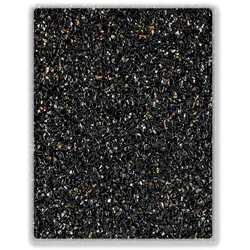 Terralith Farbmuster Marmorsteinteppich -nero gold-, Körnung: mittel (4-6 mm)