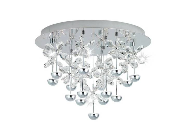 Eglo Deckenleuchte Pianopoli, Kristallglas, luxuriöses Design L