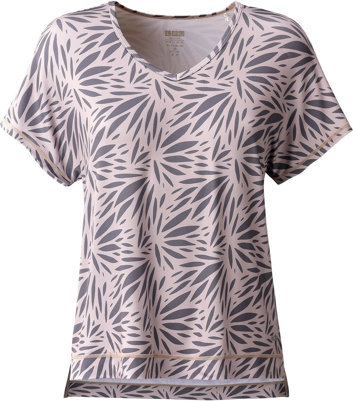 Funktionsshirt LPO "Funktionsshirt Delia", Damen, Gr. 40/42 (M), etherea, Jersey, 90% Polyester, 10% Elasthan, regular fit hüftbedeckend, Shirts Funktionsshirt etherea 40/42 (M)