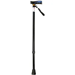Gehstock Alu Höhenverstellbar schwarz 1 St