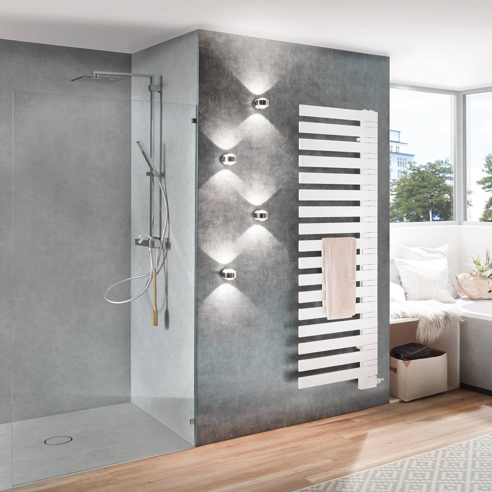 Top Light Applique da parete PUK, dimmerabile, Cromo / Argento, Soggiorno / Sala da pranzo, Metallo, Moderno, Applique