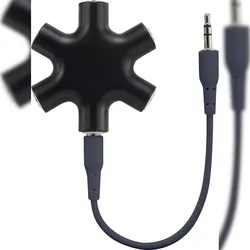 SpeaKa Professional SP-7870556 Klinke Audio Y-Adapter [1x Klinkenbuchse 3.5 mm - 5x Klinkenbuchse 3.