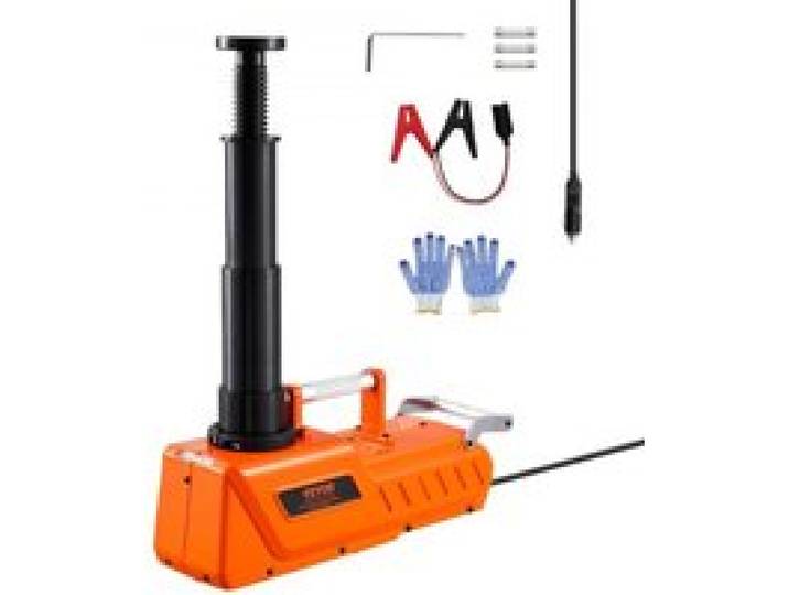 VEVOR Cric Électrique 15 T, Cric de Voiture Automatique Réglable, Cric de Levage avec Capacité de Charge Élevée, Outil Démonte-Pneu Portable avec Lumière LED, pour Dépannage Routière SUV Berline