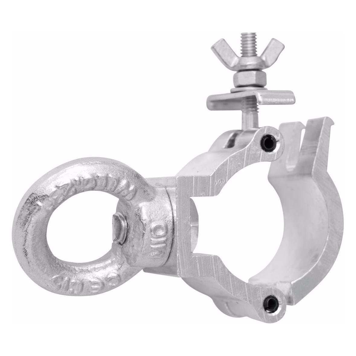 Eurolite DEC-30E Klammer mit Öse, silber (59006920)