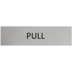 CombiCraft Aluminium Türschild Pull 165x45mm mit 3M-Tape zur Befestigung, einfache Kennzeichnung von Räumen und Bereichen