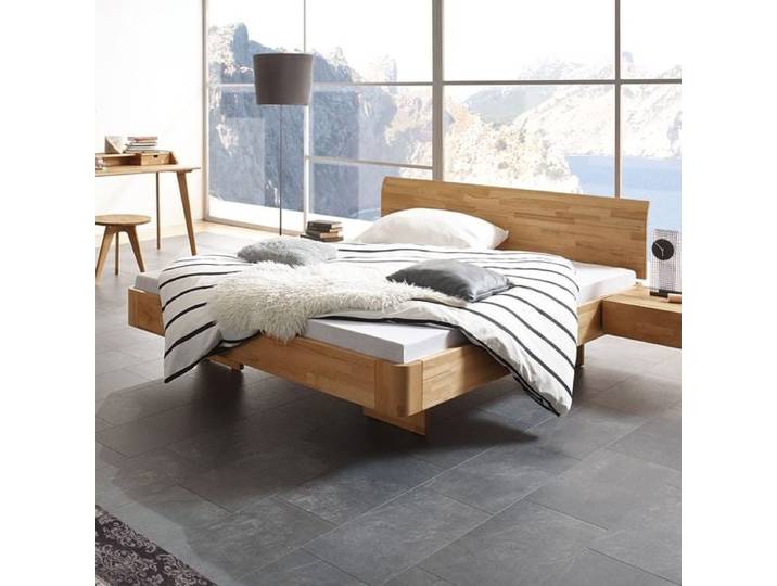 Bett Grevena Kernbuche Massivholz 90x200cm klassischer Stil