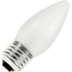 Glühlampe | Große Fassung E27 | Kerzenlampe | Matte | 35mm | 40W