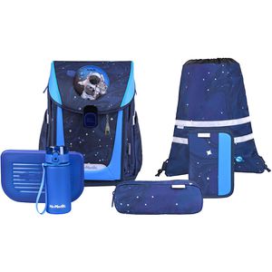 McNeill Schulranzen PRIMO Space, 9-teilig, höhenverstellbar, 1. - 4. Klasse, blau, für Jungen