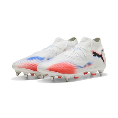 Fußballschuh PUMA "FUTURE 8 PRO MxSG Fußballschuhe Erwachsene", Herren, Gr. 40.5, Synthetik Textil, schwarz-weiß (weiß schwarz glowing rot), Obermaterial: Textil, Synthetik. Futter: Textil, Synthetik. Innensohle: Textil. Laufsohle: Synthetik, Schuhe...