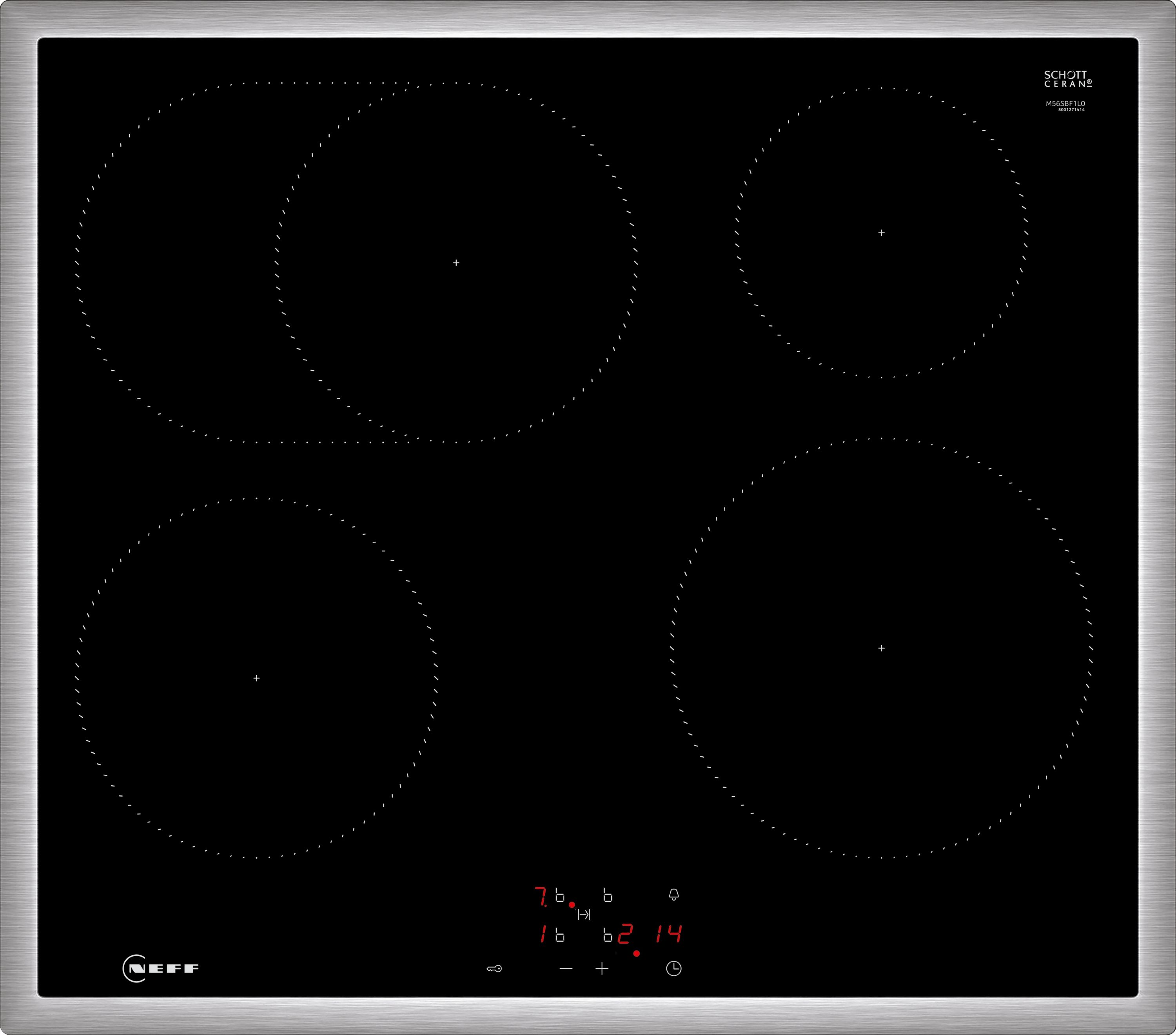 Neff M56SBF1L0 herdgesteuertes 60 cm Induktions Kochfeld/Herdplatte 4 Zone(n)