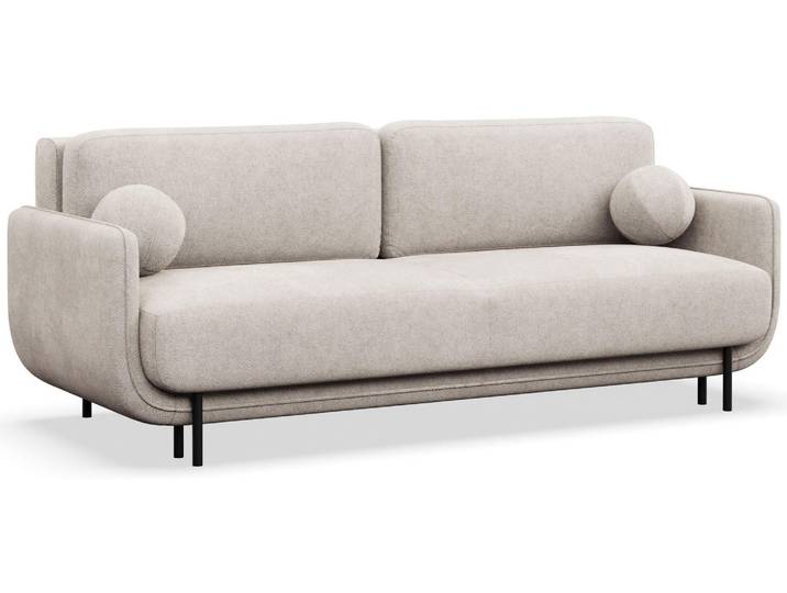 Selsey Ovals – 3-Sitzer Schlafsofa mit Strukturstoff, Hellbeige