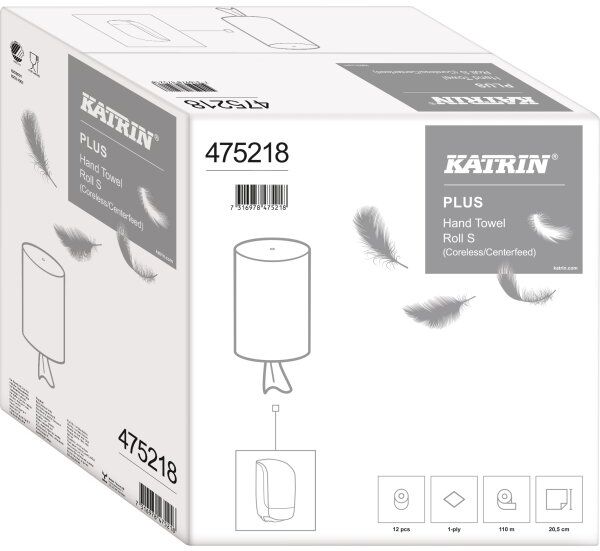 Katrin Plus S Centerfeedrulle   1-Lag   12 Rl.