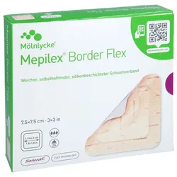 Mepilex Border Flex 7,5x7,5 cm Schaumverband