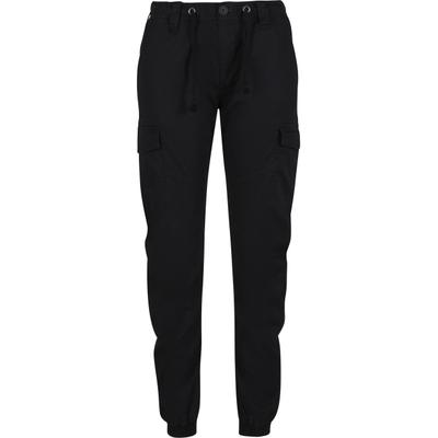 Cargohose BRANDIT "Brandit Brandit Women Melina Pants", Damen, Gr. L, US-Größen, schwarz, 98% Baumwolle, 2% Elasthan, unifarben, loose fit, Hosen Cargohose