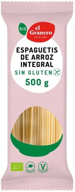 El Granero Integral ESPARGUETE DE ARROZ INTEGRAL SEM GLÚTEN BIO 500g