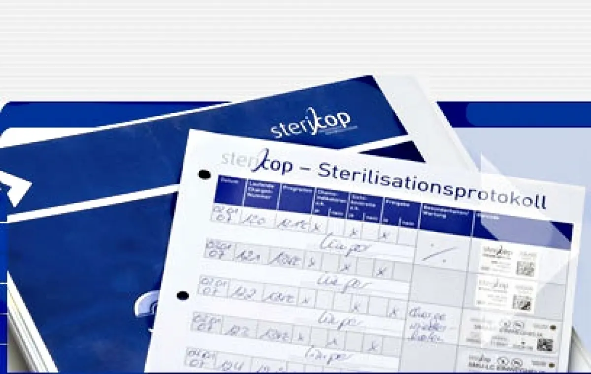 Stericop GmbH & Co. KG Stericop Sterilisationstagebuch mit 50 Blättern zur Sterilgut Dokumentation 810001
