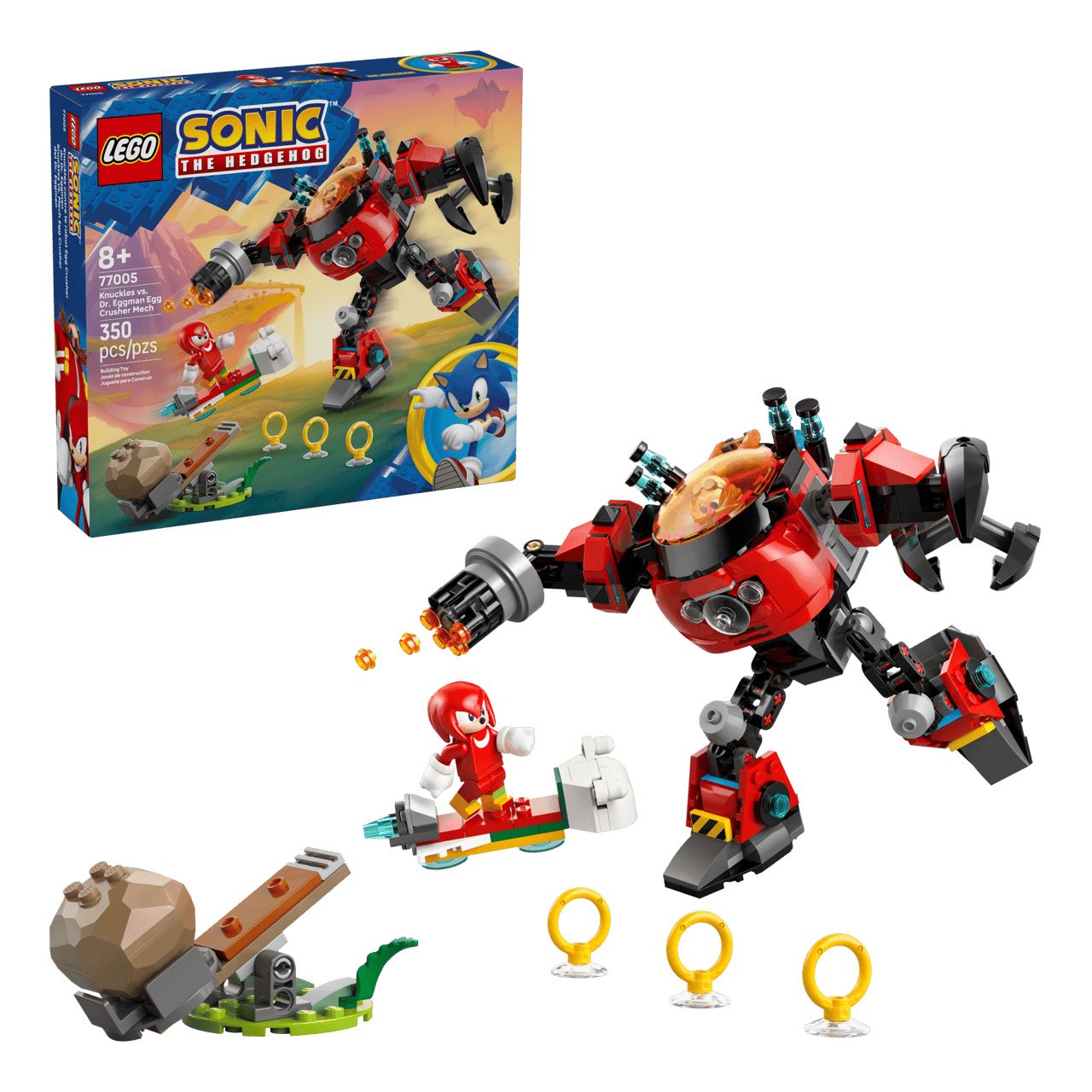 LEGO Sonic the Hedgehog 77005 Knuckles vs. Dr. Eggmans Egg Crusher Mech