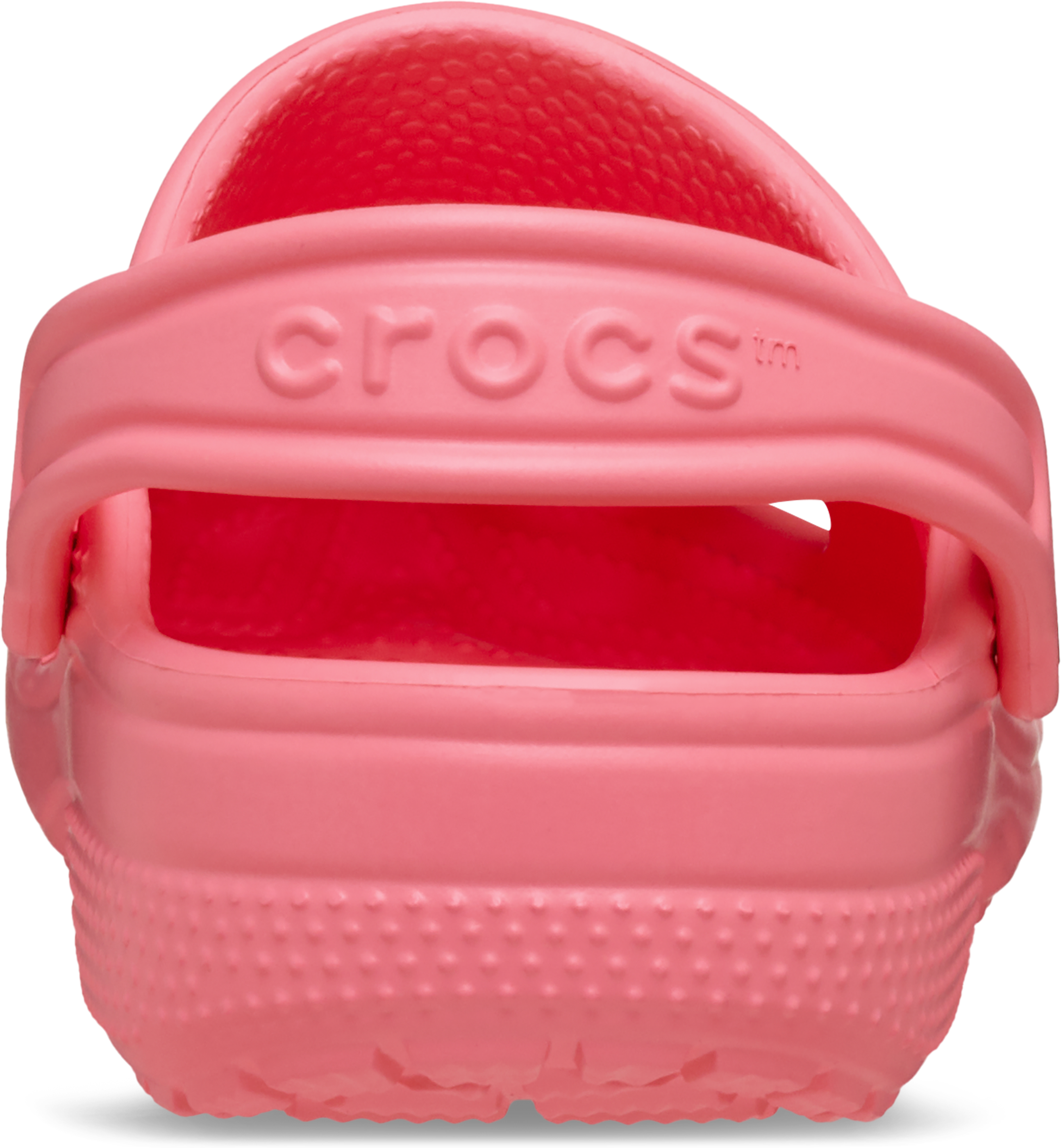 Clog CROCS "Classic K", Jungen, Gr. 32, Croslite™, pink (guave), unifarben, Schuhe Clog, Sommerschuh, Hausschuh, Badeschuh mit schwenkbarem Fersenriemchen