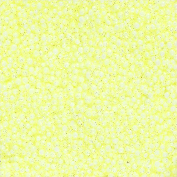 Foam Clay Modellermasse, Glitter, Gul