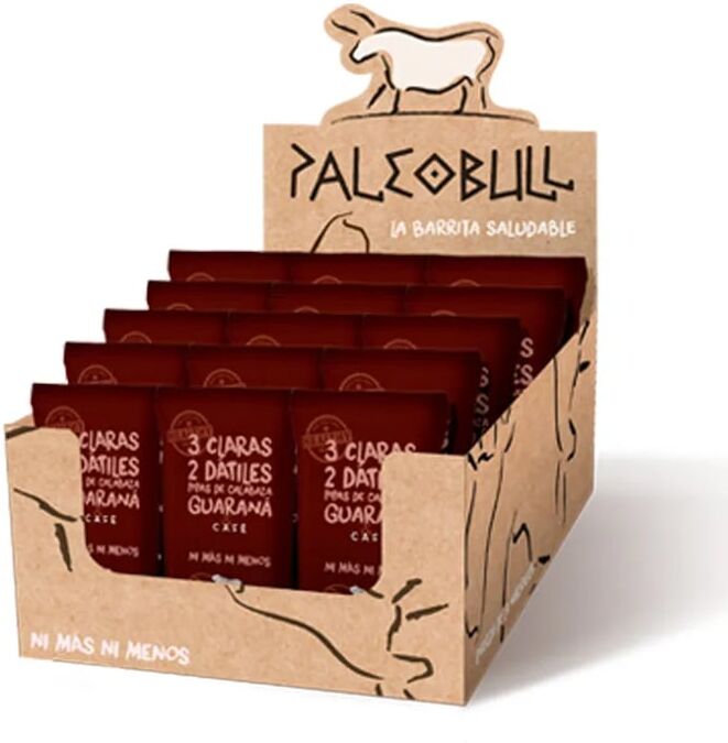 Paleobull BARRA COM GUARANÁ E CAFÉ 15 Barras de 55g Guaraná-Café