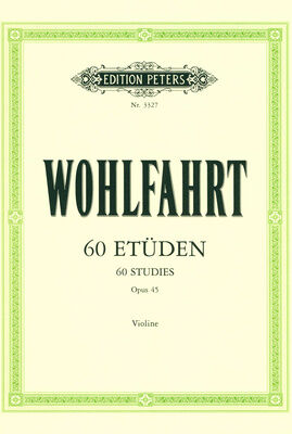 Edition Peters Wohlfahrt 60 Etüden Violine