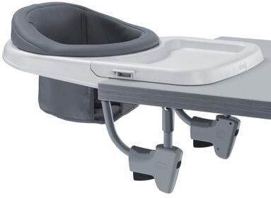 Chicco FastLock 360 Hook-On Chair, Charcoal