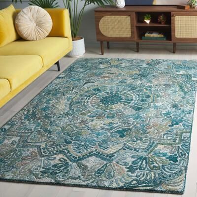 SAFAVIEH Handmade Marquee Genta Modern Medallion Wool Rug