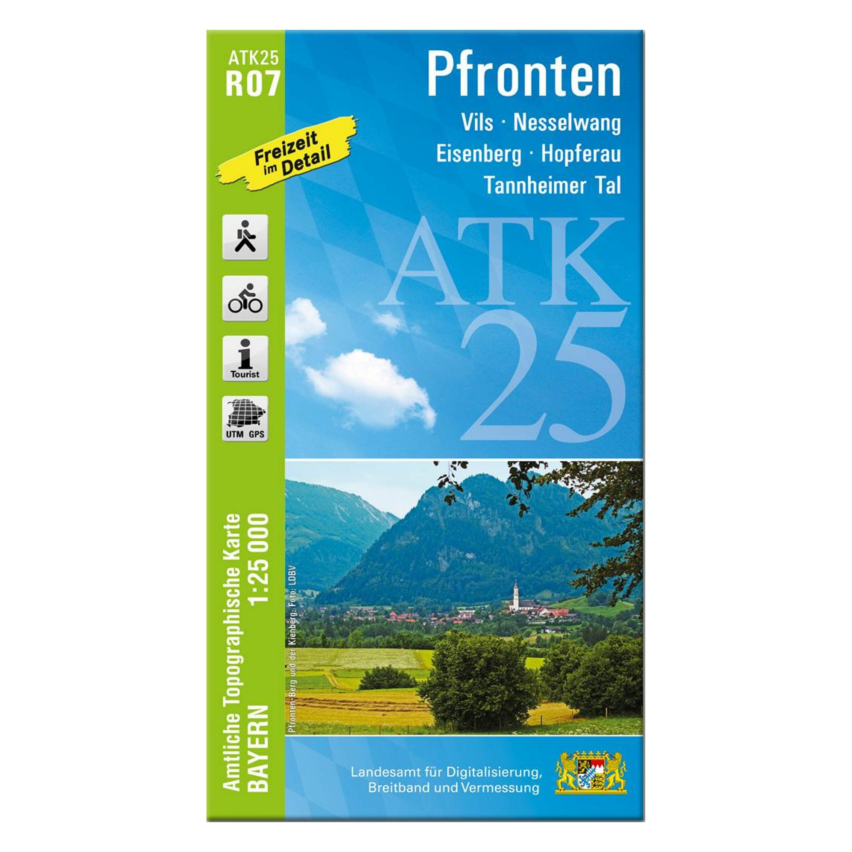 LDBV Bayern Amtliche Topographische Karte Bayern Pfronten (40657721)