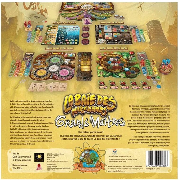 Super Meeple Extension Grands Maîtres - La Baie des Marchands