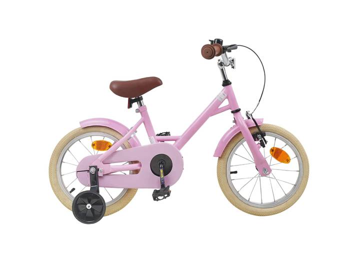 vidaXL Kinderfahrrad 14 Zoll für 3-5 Jahre alt Hellrosa