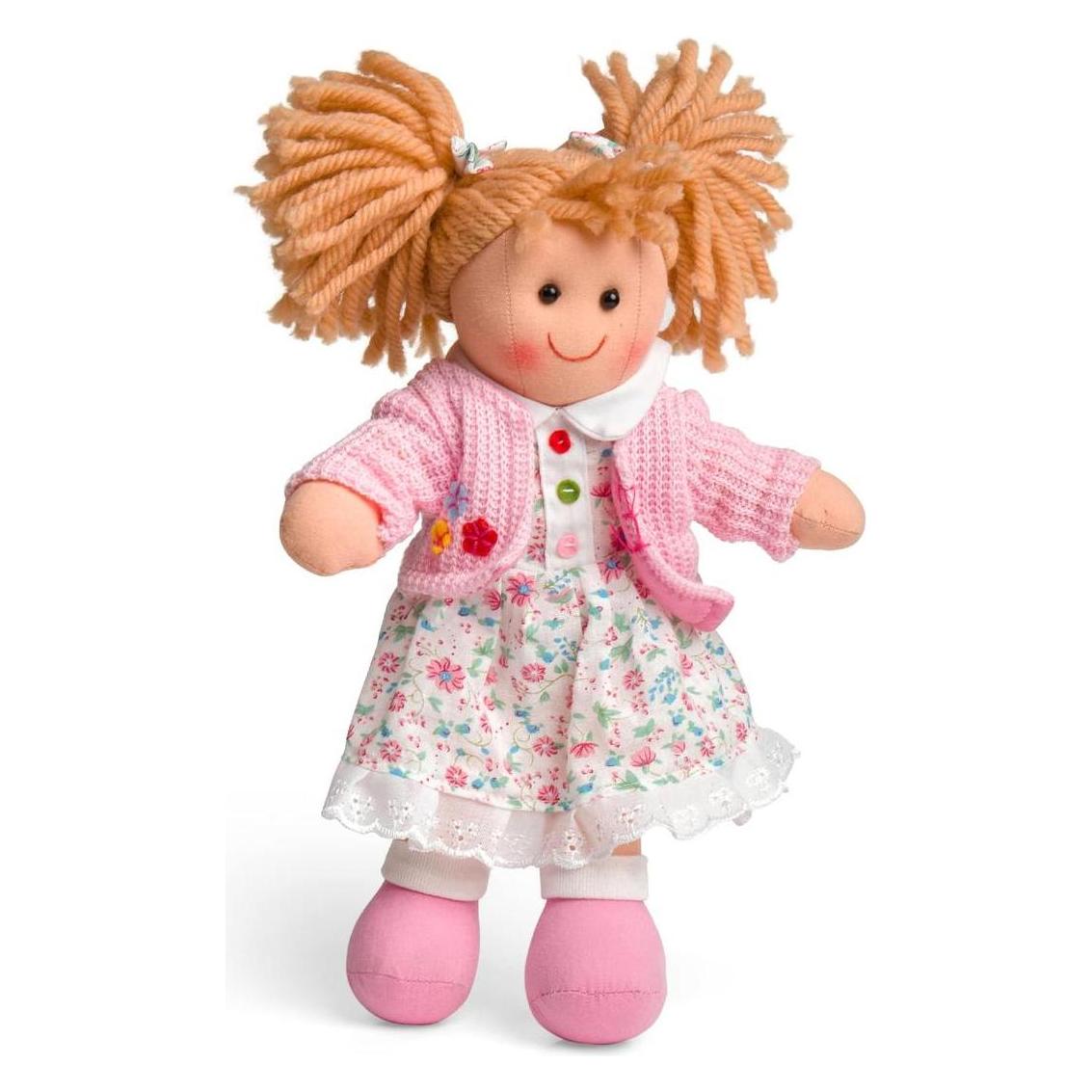 Bigjigs TOYS látková panenka Poppy 25 c (56516014)