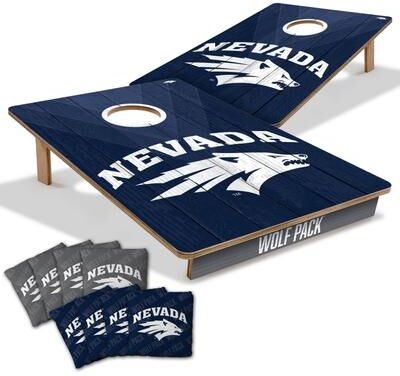 Skip's Garage Nevada Wolf Pack NCAA Tailgate Cornhole Board Set