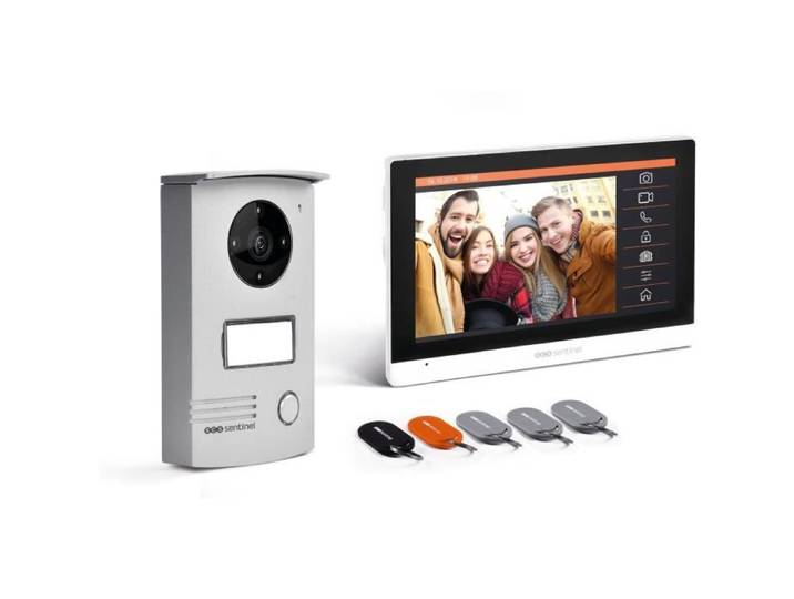 Kit Interfon Video VisioDoor 7+RFID\, affichage de la date et de l'heure\, 6 mois\, enregistrement de photos et de vidéos