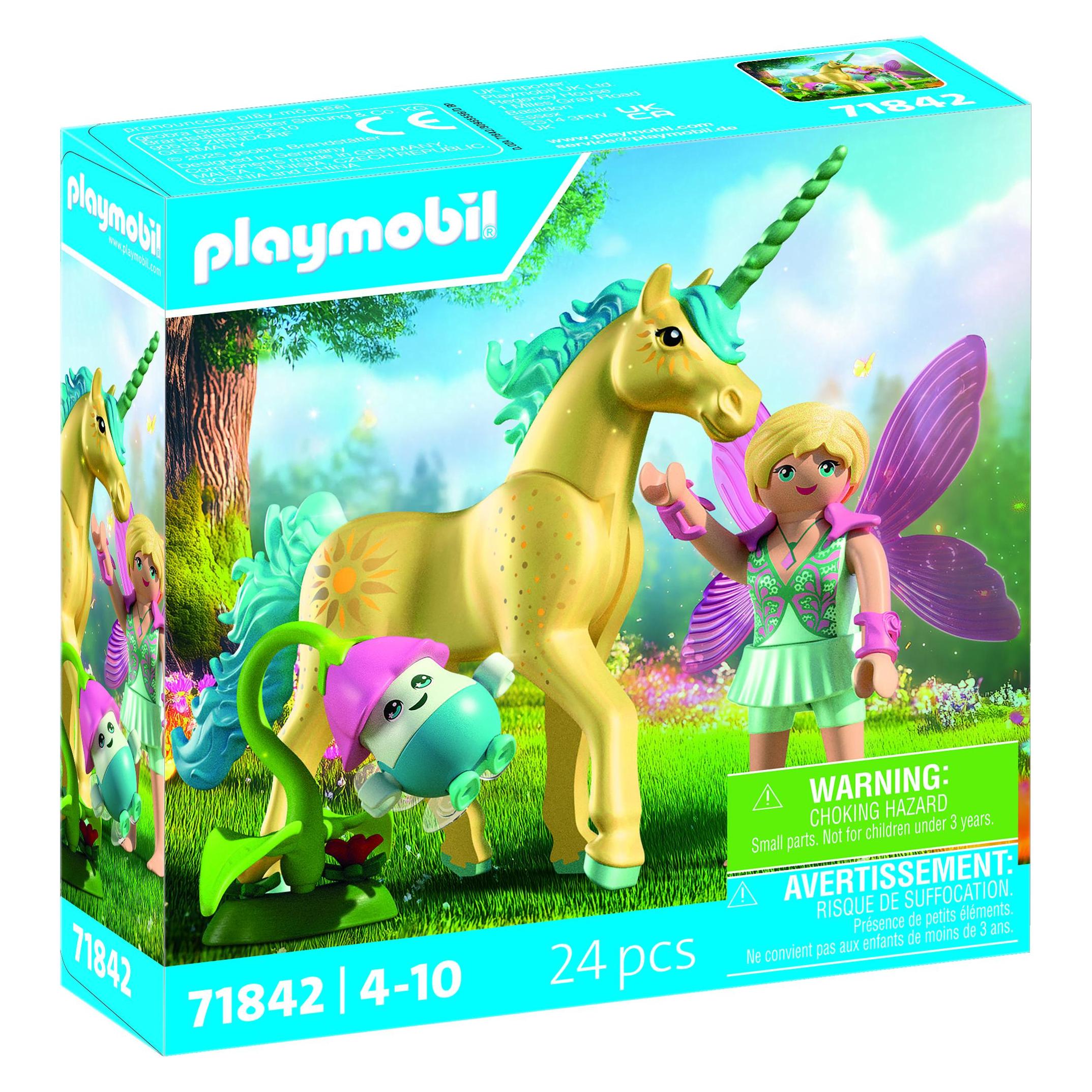 Playmobil Sonnenblumen-Einhorn Mit Fee (71842)