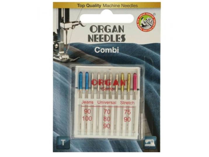Organ Needles combi box\, 10 naalden\, naaimachine naalden