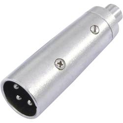 Omnitronic 30226566 XLR Adapter [1x Cinch-Buchse - 1x XLR-Stecker 3 polig] Silber