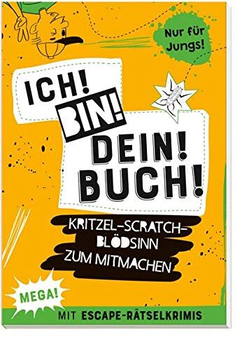 Lotta Drügemöller - Ich! Bin! Dein! Buch!: Kritzel-Scratch-Blödsinn zum Mitmachen. Mit Escape-Rätselkrimis - Preis vom 17.10.2026 19:25:27 h