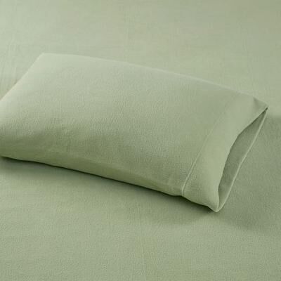 Jla Home/Bed Micro Fleece Sheet Set, Queen, Green