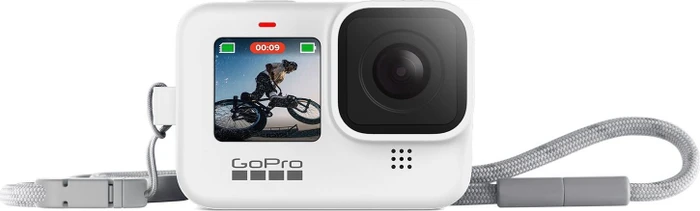 GoPro Hülle + Schnurr (weiß) (Sleeve + Lanyard White)