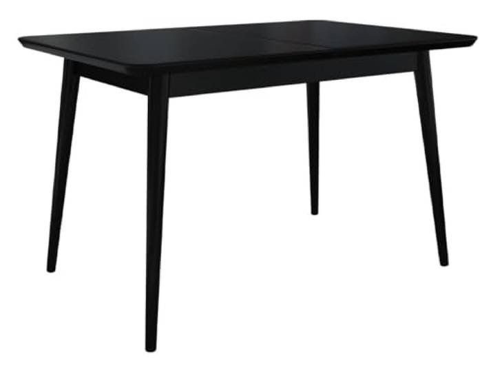 Mirjan24 Tisch für Esszimmer Sofilia 140x80, Ausziehbarer Tisch für Küche, Rechteckiger Esstisch, Praktischer Ausziehtisch, Küchentisch, Esszimmertisch (schwarz, 140 x 80 cm)
