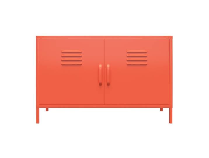 Sideboard CACHE Stahl 64 x 100 x 40 cm pulverbeschichtet Orange