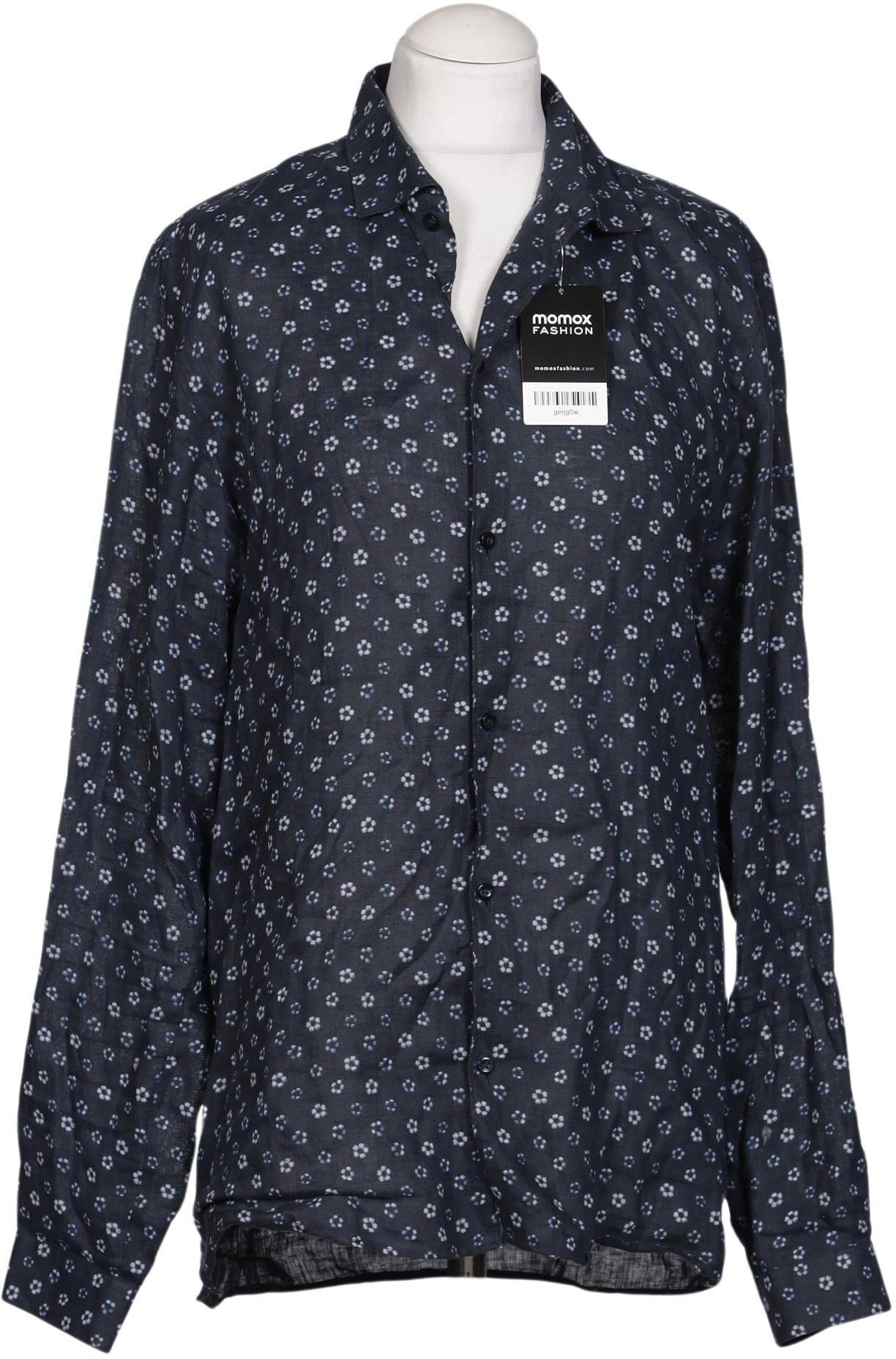 The Kooples Damen Bluse, Marineblau, Gr. M, Leinen - Second Hand