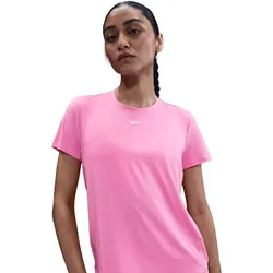 NIKE One Classic Dri-FIT T-Shirt Damen 675 - playful pink/white L