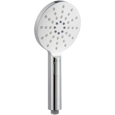 Handbrause MARWELL "Silver Rainstar", silber (chromfarben), H:26cm T:1,4cm, Duschköpfe, Handbrause, 3 verschiedenen Strahlarten, verchromt