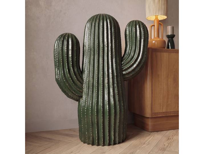 Kaktus-Figur in Grün, H102cm