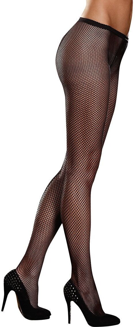 Dreamgirl Sublime collant résille DR0011 noir