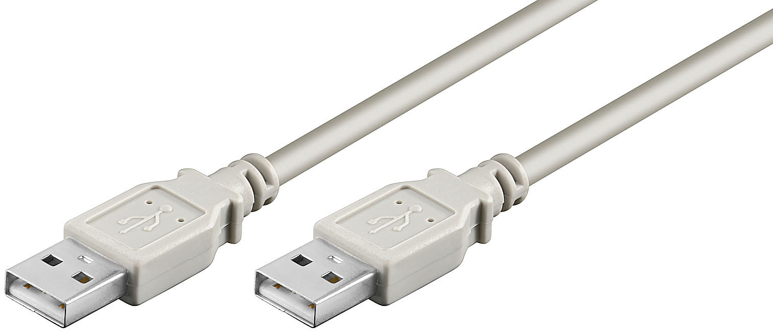 Wentronic USB 2.0 Hi-Speed kabel A naar A grijs 5 m