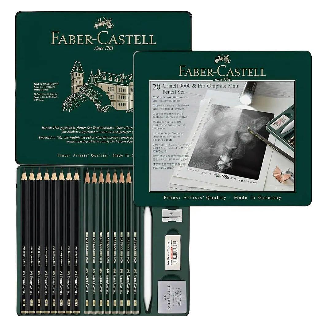 Faber-Castell Pitt Graphite Set (2 mm, B, 19x) (112973)