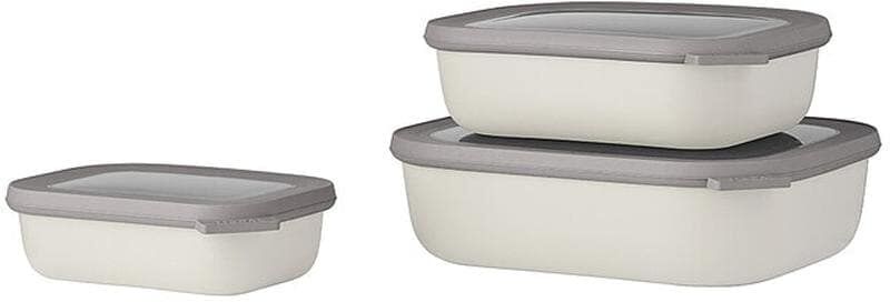 Schüssel "MEPAL Multischüssel-Set Cirqula rechteckig", beige, Schüsseln, Schüssel beige Einheitsgröße