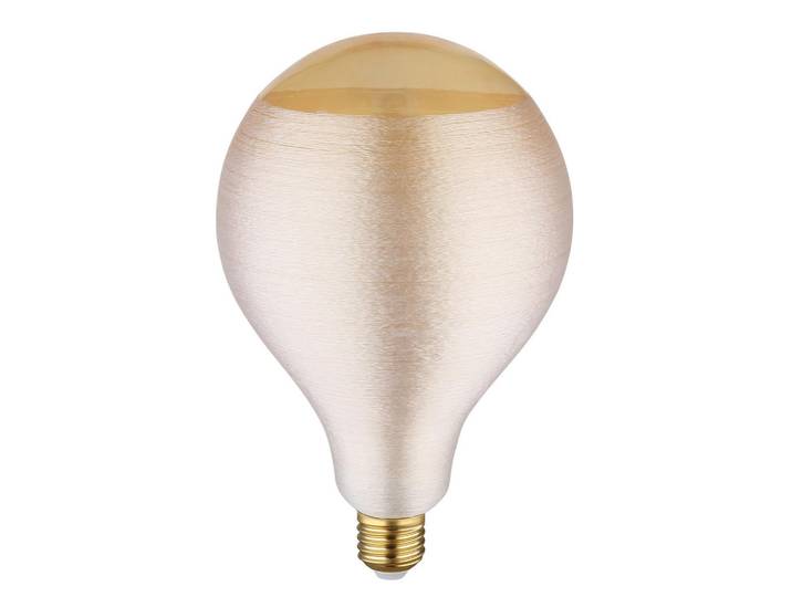 Globo Led-Leuchtmittel, Orange, Messingfarben, Metall, Glas, E27, G, 4 W, 13x21 cm, CE, Lampen & Leuchten, Leuchtmittel, LED-Lampen, E27 LED